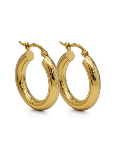 Hinged Hoops Eleni Plain 24MM