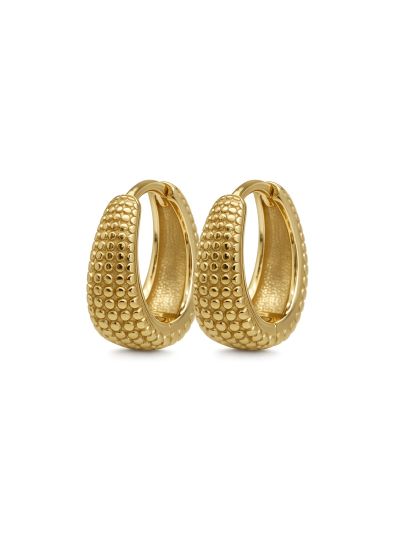 Hinged Hoops Camilla Dots 14MM