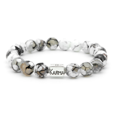 Maddox Silver Logo Bead 10MM