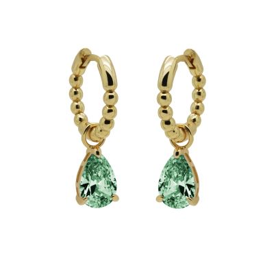 Hinged hoops ANNA ocean green