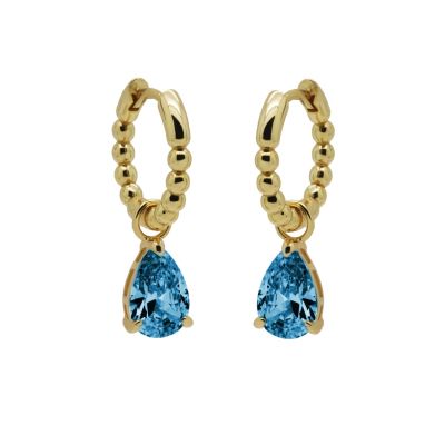 Hinged Hoops Anna Blue