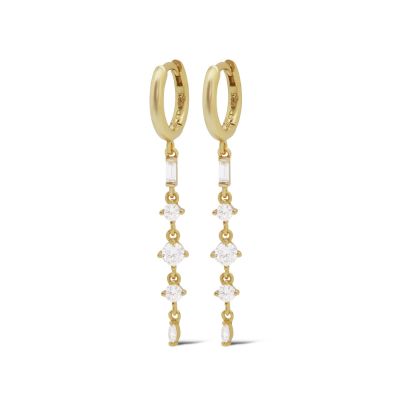 Hinged Hoops Zirconia Lina Chain