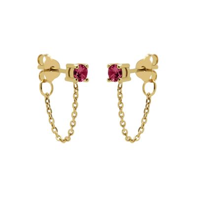Chain Single RUBY Red Zirconia