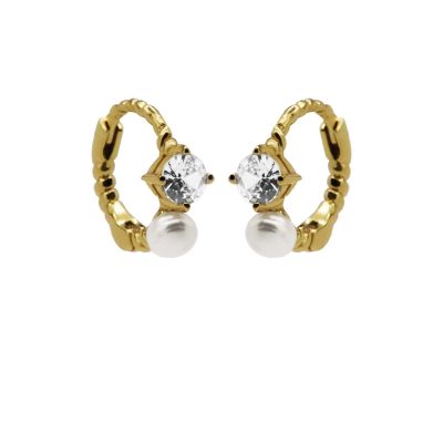 Hinged Hoops Paz Pearls