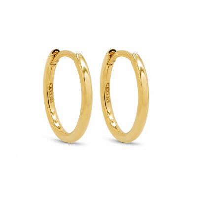 Plain Hinged Hoops Bibi 14MM
