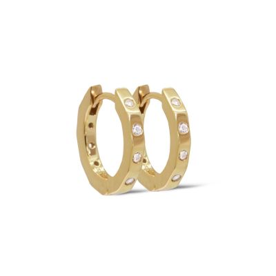 Hinged Hoops Isa Zirconia 16MM