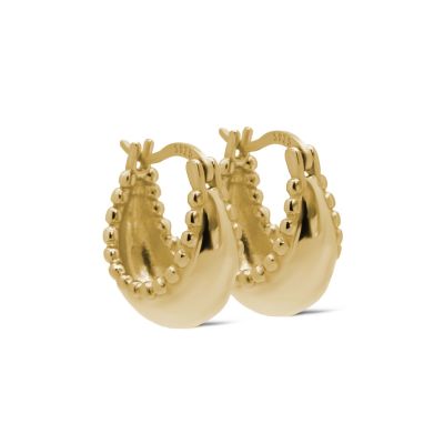 Hinged Hoops Birke Dots 15MM