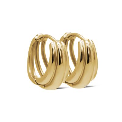Hinged Hoops Rosy 14MM