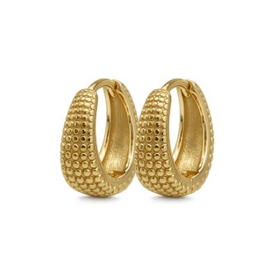 Hinged Hoops Camilla Dots 14MM