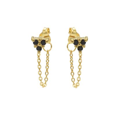 Chain Triple Black Zirconia