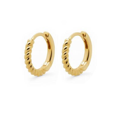 Hinged Hoops Half Twisted 12MM