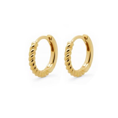 Hinged Hoops Half Twisted 10MM