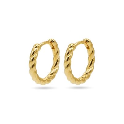 Hinged Hoops Twisted 12MM