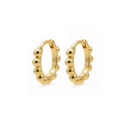 Hinged Hoops Dots 10MM