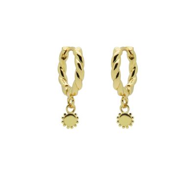 Hinged Hoops Twisted Dotty Disc