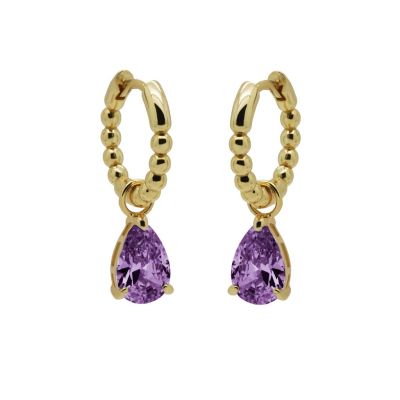 Hinged Hoops Anna Lavender