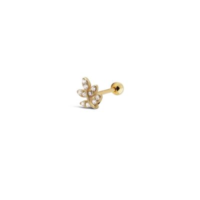 Piercing Alma Zirconia Leaf