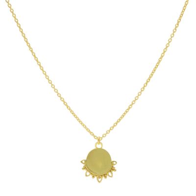 Necklace Solid Dotty Flower