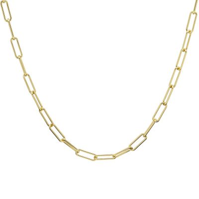 Necklace Plain Round Square Chain